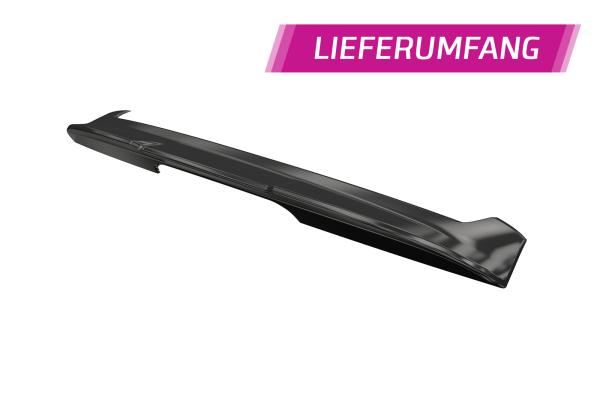 CSR Heckspoiler | Heckflügel mit ABE für VW Up! / Seat Mii / Skoda Citigo HF019-S Strukturiert schwarz matt (keine Lackierung erforderlich)