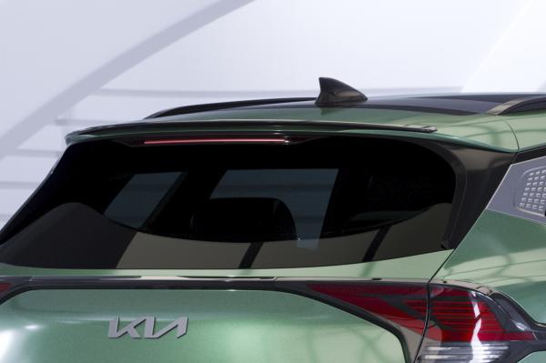 CSR Heckspoiler | Heckflügel mit ABE für Kia Sportage (NQ5) HF023-L Lackierung erforderlich (schwarz matt)