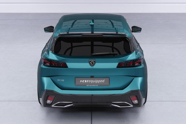 CSR Heckspoiler | Heckflügel mit ABE für Peugeot 308 (P51) SW HF040-S schwarz matt strukturiert (keine Lackierung erforderlich)