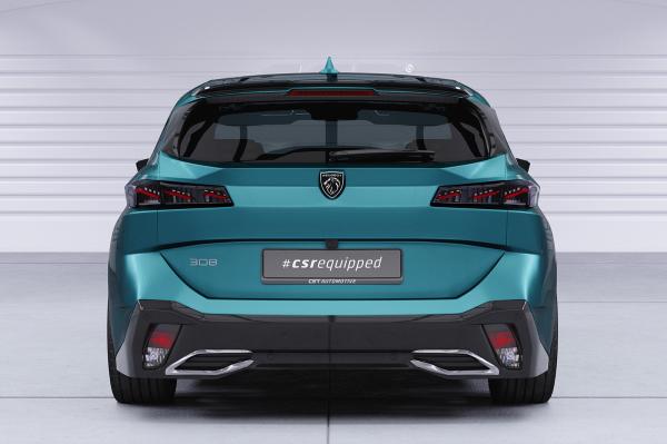 CSR Heckspoiler | Heckflügel mit ABE für Peugeot 308 (P51) SW HF040-S schwarz matt strukturiert (keine Lackierung erforderlich)