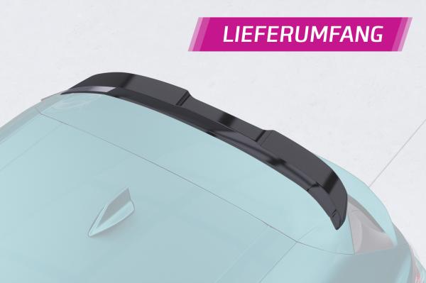 CSR Heckspoiler | Heckflügel mit ABE für Peugeot 308 (P51) SW HF040-S schwarz matt strukturiert (keine Lackierung erforderlich)