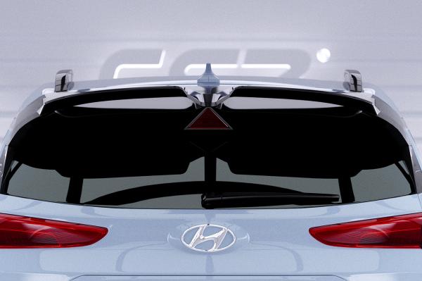 CSR Heckspoiler | Heckflügel mit ABE für Hyundai Kona N HF046-S schwarz matt strukturiert (keine Lackierung erforderlich)