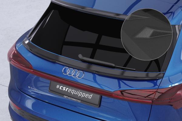 CSR Heckspoiler | Heckflügel mit ABE für Audi e-tron / Q8 e-tron (GE) HF055-S schwarz matt strukturiert (keine Lackierung erforderlich)