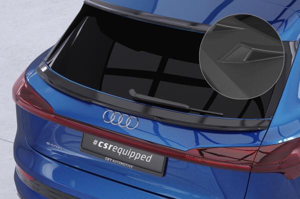 CSR Heckspoiler | Heckflügel mit ABE für Audi e-tron / Q8 e-tron (GE) HF055-L schwarz matt (Lackierung erforderlich)