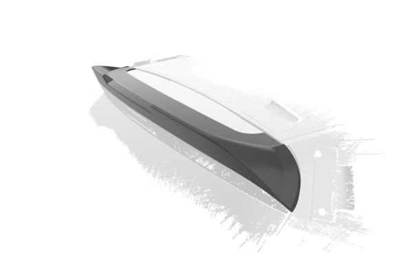 CSR Heckspoiler | Heckflügel mit ABE für Kia Picanto (TA) HF063-L Lackierung erforderlich (unlackiert)