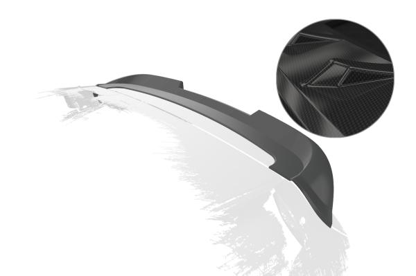 CSR Heckspoiler | Heckflügel mit ABE für Kia Picanto (TA) HF063-C Carbon Look Hochglanz (keine Lackierung erforderlich)