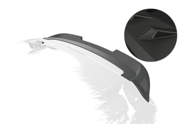 CSR Heckspoiler | Heckflügel mit ABE für Kia Picanto (TA) HF063-M Carbon Look matt strukturiert (keine Lackierung erforderlich)