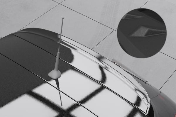 CSR Heckspoiler | Heckflügel mit ABE für Lancia Ypsilon (864) HF067-S Strukturiert schwarz matt (keine Lackierung erforderlich)