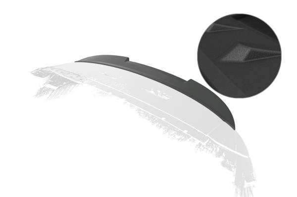 CSR Heckspoiler | Heckflügel mit ABE für Renault Captur I HF073-S Strukturiert schwarz matt (keine Lackierung erforderlich)