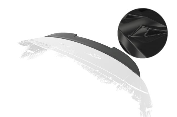 CSR Heckspoiler | Heckflügel mit ABE für Renault Captur I HF073-G Glossy schwarz Hochglanz (keine Lackierung erforderlich)