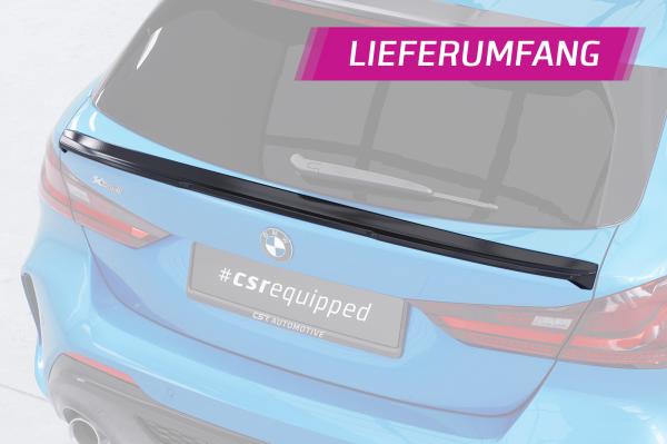 CSR Heckspoiler | Heckflügel mit ABE für BMW 1er F40 HF092-L schwarz matt (Lackierung erforderlich)