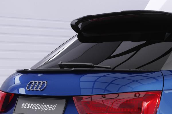 CSR Heckspoiler | Heckflügel mit ABE für Audi A1 / S1 (8X) Sportback HF102-L schwarz matt (Lackierung erforderlich)