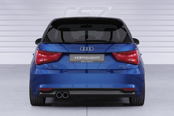 CSR Heckspoiler | Heckflügel mit ABE für Audi A1 / S1 (8X) Sportback HF102-L schwarz matt (Lackierung erforderlich)