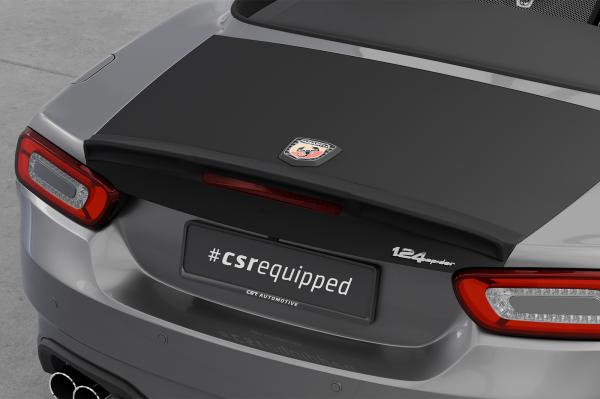CSR Heckspoiler | Heckflügel mit ABE für Fiat 124 Spider (inkl. Abarth) HF106-L schwarz matt (Lackierung erforderlich)