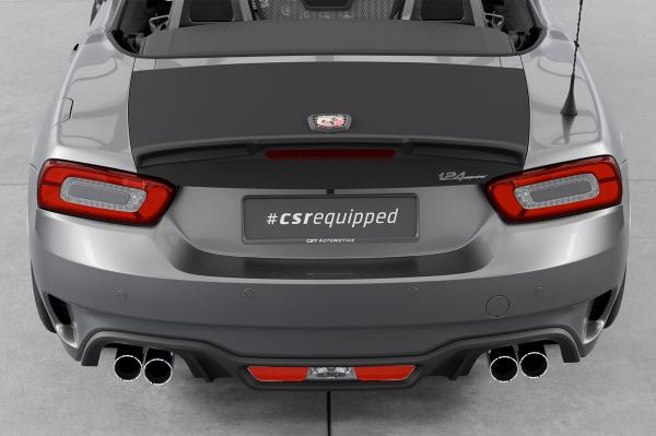 CSR Heckspoiler | Heckflügel mit ABE für Fiat 124 Spider (inkl. Abarth) HF106-L schwarz matt (Lackierung erforderlich)