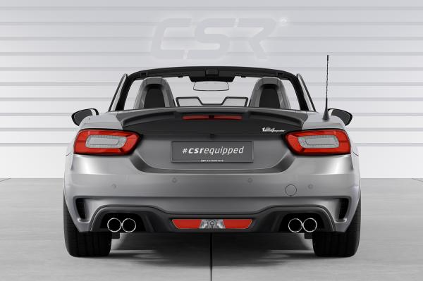 CSR Heckspoiler | Heckflügel mit ABE für Fiat 124 Spider (inkl. Abarth) HF106-L schwarz matt (Lackierung erforderlich)