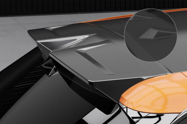 CSR Heckspoiler | Heckflügel mit ABE für MG Mulan / 4 HF108-S schwarz matt strukturiert (keine Lackierung erforderlich)