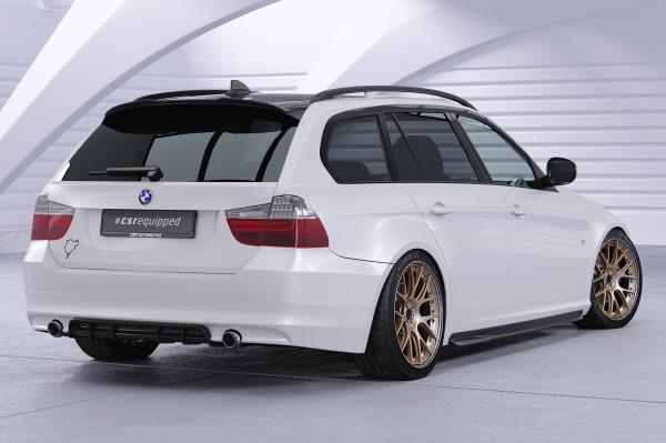 CSR Heckspoiler | Heckflügel mit ABE für BMW 3er E91 Touring HF113-L Lackierung erforderlich (schwarz matt)