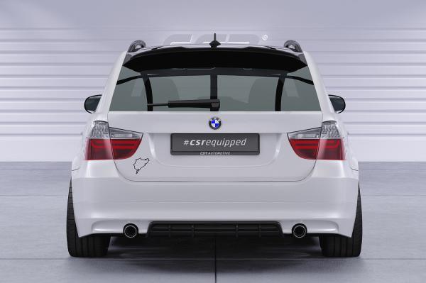 CSR Heckspoiler | Heckflügel mit ABE für BMW 3er E91 Touring HF113-L Lackierung erforderlich (schwarz matt)