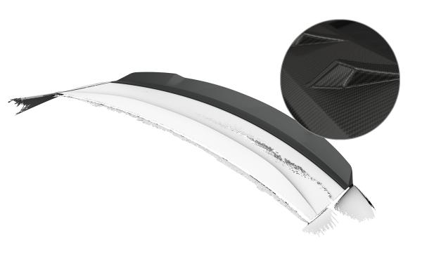 CSR Heckspoiler | Heckflügel mit ABE für Mercedes-Benz EQE (V295) Limousine HF117-M Carbon Look matt strukturiert (keine Lackierung erforderlich)