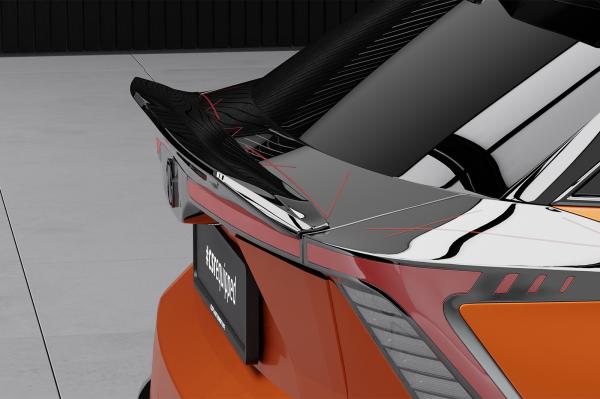 CSR Heckspoiler | Heckflügel mit ABE für MG Mulan / 4 HF118-L schwarz matt (Lackierung erforderlich)