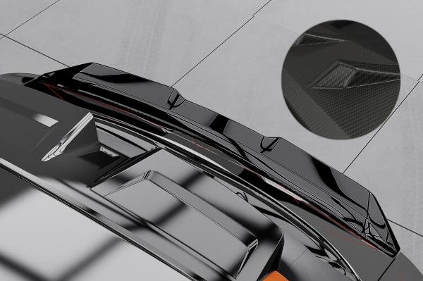 CSR Heckspoiler | Heckflügel mit ABE für MG Mulan / 4 HF118-M Carbon Look matt strukturiert (keine Lackierung erforderlich)