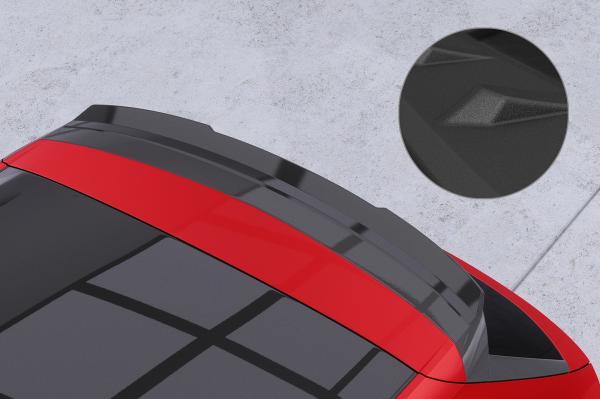 CSR Heckspoiler | Heckflügel mit ABE für Skoda Fabia 4 HF119-S schwarz matt strukturiert (keine Lackierung erforderlich)