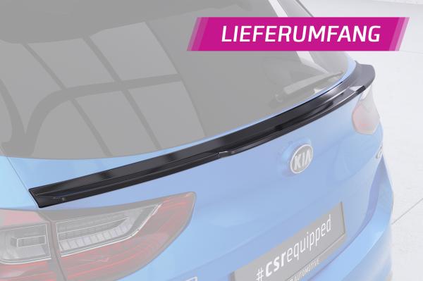 CSR Heckspoiler | Heckflügel mit ABE für Kia Ceed (CD) HF123-C Carbon Look Hochglanz (keine Lackierung erforderlich)