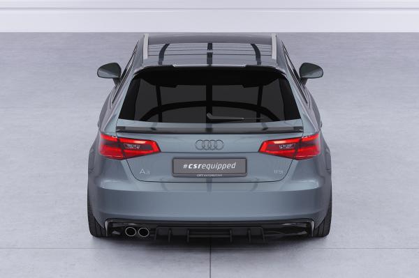 CSR Heckspoiler | Heckflügel mit ABE für Audi A3 / S3 / RS3 8V HF124-L schwarz matt (Lackierung erforderlich)