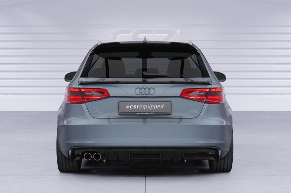 CSR Heckspoiler | Heckflügel mit ABE für Audi A3 / S3 / RS3 8V HF124-L schwarz matt (Lackierung erforderlich)
