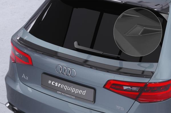 CSR Heckspoiler | Heckflügel mit ABE für Audi A3 / S3 / RS3 8V HF124-L schwarz matt (Lackierung erforderlich)