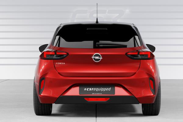 CSR Heckspoiler | Heckflügel mit ABE für Opel Corsa F HF134-C Carbon Look Hochglanz (keine Lackierung erforderlich)