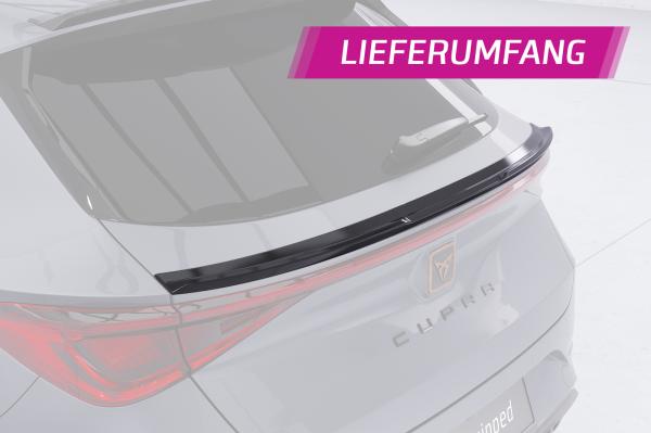 CSR Heckspoiler | Heckflügel mit ABE für Seat / Cupra Leon 4 (Typ KL) ST HF146-M Carbon Look matt strukturiert (keine Lackierung erforderlich)
