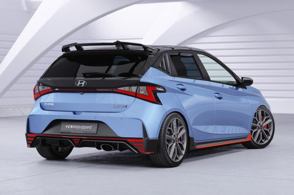 CSR Heckspoiler | Heckflügel mit ABE für Hyundai I20 (BC3) N / N-Performance HF147-L schwarz matt (Lackierung erforderlich)