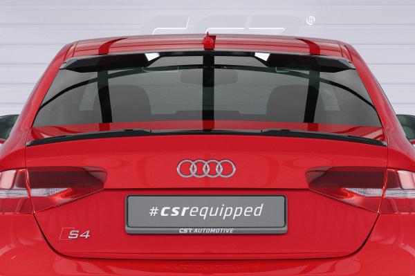 CSR Heckspoiler | Heckflügel mit ABE für Audi A4 B8 (Typ 8K) Limousine HF154-C Carbon Look Hochglanz (keine Lackierung erforderlich)