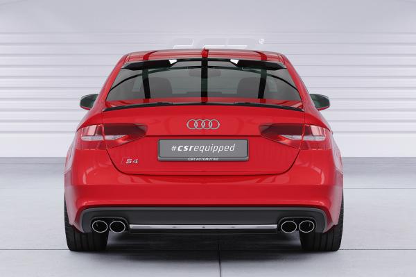 CSR Heckspoiler | Heckflügel mit ABE für Audi A4 B8 (Typ 8K) Limousine HF154-C Carbon Look Hochglanz (keine Lackierung erforderlich)