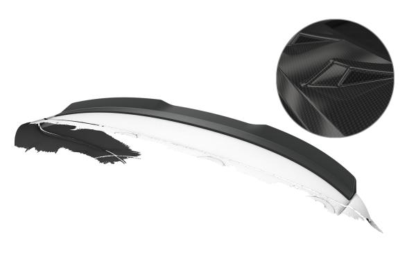 CSR Heckspoiler | Heckflügel mit ABE für Seat Leon 2 (Typ 1P) HF161-C Carbon Look glänzend (keine Lackierung erforderlich)