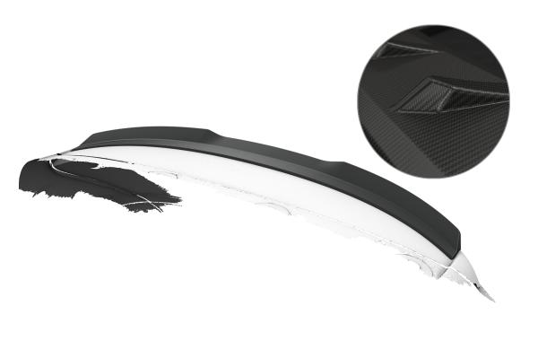 CSR Heckspoiler | Heckflügel mit ABE für Seat Leon 2 (Typ 1P) HF161-M Carbon Look matt strukturiert (keine Lackierung erforderlich)