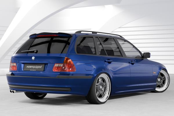 CSR Heckspoiler | Heckflügel mit ABE für BMW 3er E46 HF163-S Strukturiert schwarz matt (keine Lackierung erforderlich)