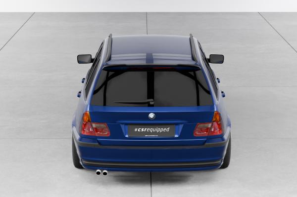 CSR Heckspoiler | Heckflügel mit ABE für BMW 3er E46 HF163-S Strukturiert schwarz matt (keine Lackierung erforderlich)