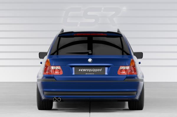 CSR Heckspoiler | Heckflügel mit ABE für BMW 3er E46 HF163-S Strukturiert schwarz matt (keine Lackierung erforderlich)