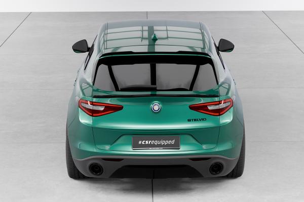 CSR Heckspoiler | Heckflügel mit ABE für Alfa Romeo Stelvio HF165-G Glossy schwarz Hochglanz (keine Lackierung erforderlich)