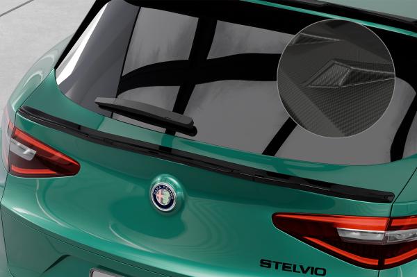 CSR Heckspoiler | Heckflügel mit ABE für Alfa Romeo Stelvio HF166-M Carbon Look matt strukturiert (keine Lackierung erforderlich)
