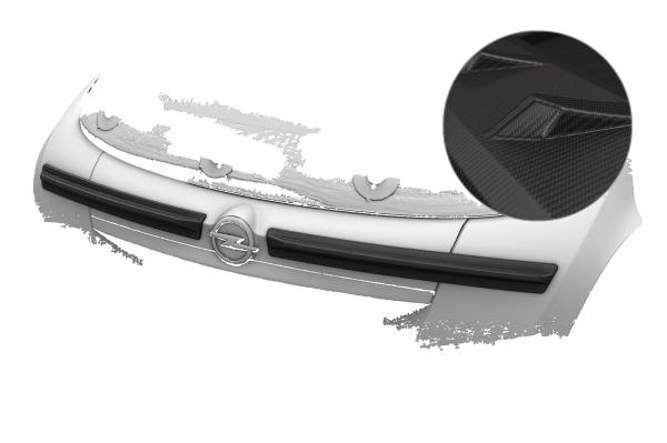 CSR Heckspoiler | Heckflügel mit ABE für Opel Mokka A / Mokka X HF182-M Carbon Look matt strukturiert (keine Lackierung erforderlich)