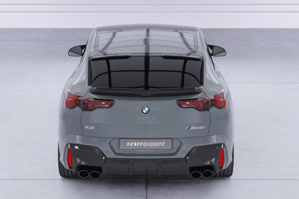 CSR Heckspoiler | Heckflügel mit ABE für BMW X2 / i2 (U10) HF197-L schwarz matt (Lackierung erforderlich)