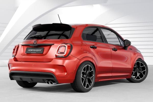 CSR Heckspoiler | Heckflügel mit ABE für Fiat 500X Sport HF198-L schwarz matt (Lackierung erforderlich)