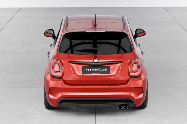 CSR Heckspoiler | Heckflügel mit ABE für Fiat 500X Sport HF198-L schwarz matt (Lackierung erforderlich)