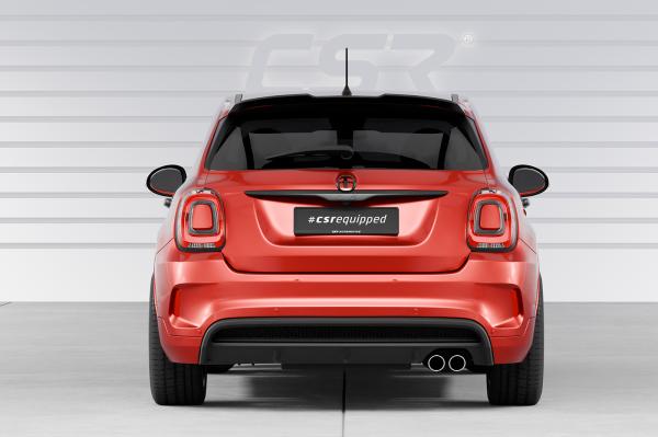 CSR Heckspoiler | Heckflügel mit ABE für Fiat 500X Sport HF198-L schwarz matt (Lackierung erforderlich)