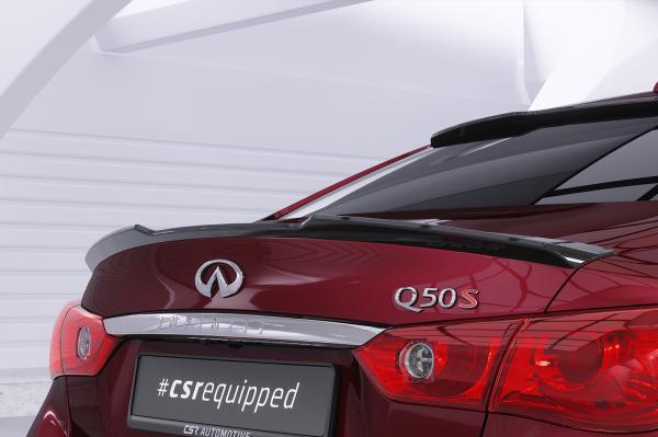 CSR Heckspoiler | Heckflügel mit ABE für Infiniti Q50 HF201-S Strukturiert schwarz matt (keine Lackierung erforderlich)