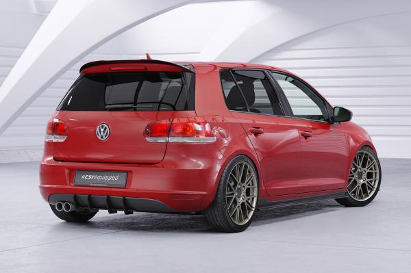 CSR Heckspoiler | Heckflügel mit ABE für VW Golf 6 (1K) Schrägheck (Basis) HF217-G Glossy schwarz glänzend (keine Lackierung erforderlich)